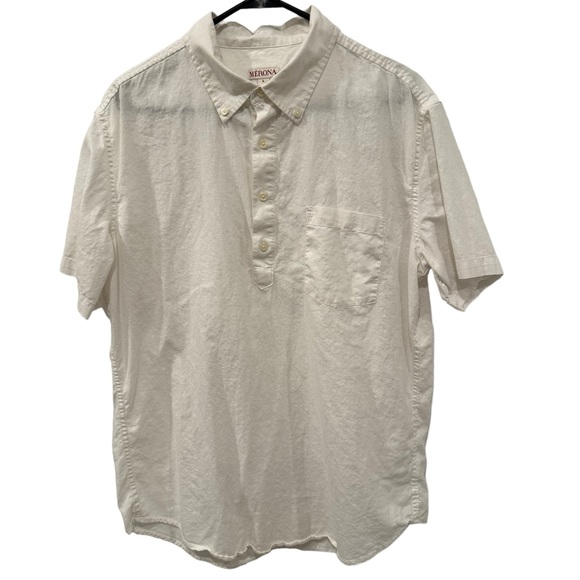Men’s White/Off White Collared Short Sleeve Lightweight Polo Shirt. Size Large. - Picture 2 of 8